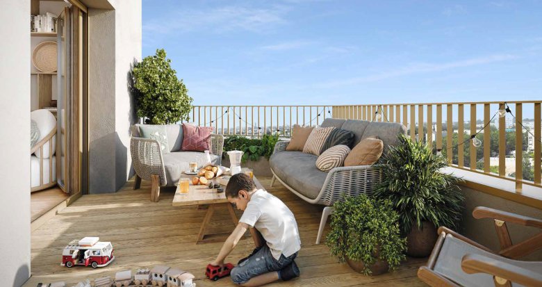 Achat / Vente programme immobilier neuf Nantes quartier Bottière-Chénaie proche tramway (44000) - Réf. 12901