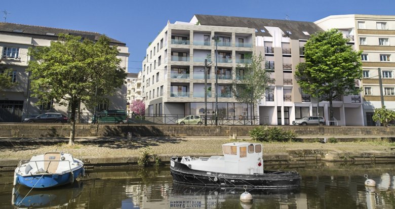 Achat / Vente programme immobilier neuf Nantes quartier prisé avec vue sur l’île de Versailles (44000) - Réf. 9557