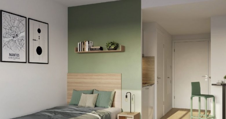 Achat / Vente programme immobilier neuf Nantes résidence étudiante proche de la place de la République (44000) - Réf. 13401
