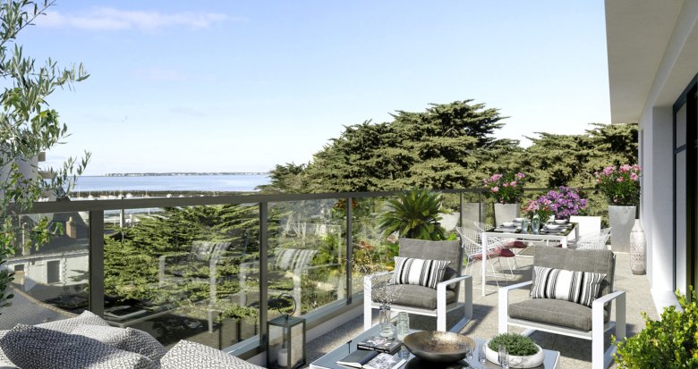 Achat / Vente programme immobilier neuf Pornichet à 500m du port de plaisance et 200m de la plage (44380) - Réf. 13133