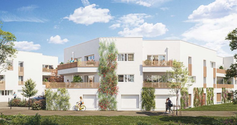 Achat / Vente programme immobilier neuf Rezé cadre verdoyant à 300m du tramway 2 et 3 (44400) - Réf. 13546