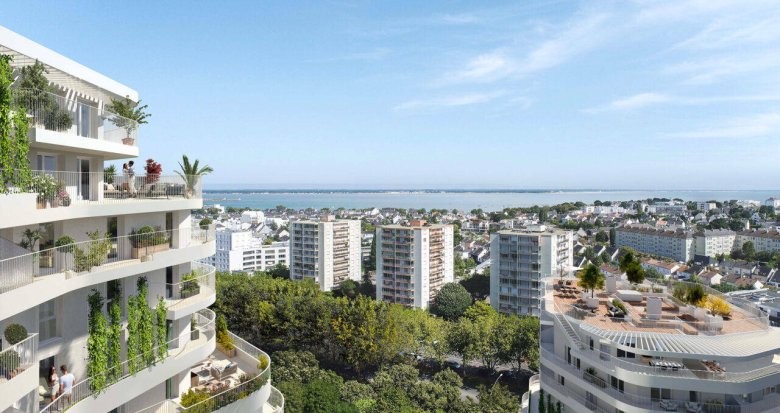 Achat / Vente programme immobilier neuf Saint-Nazaire vue panoramique sur la mer et l'estuaire (44600) - Réf. 6701