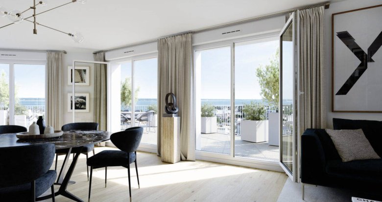 Achat / Vente programme immobilier neuf Saint-Nazaire vue panoramique sur la mer et l'estuaire (44600) - Réf. 6701