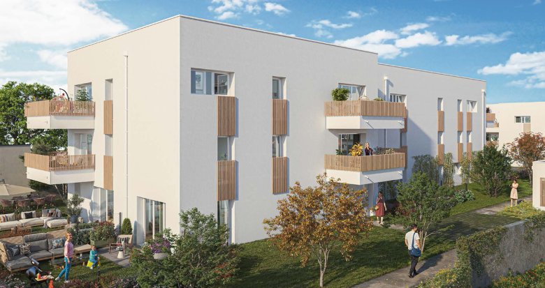 Achat / Vente programme immobilier neuf Rezé cadre verdoyant à 300m du tramway 2 et 3 (44400) - Réf. 13546